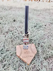 Personalized Wooden Sports Ring Display | Travel Ball Ring Holder