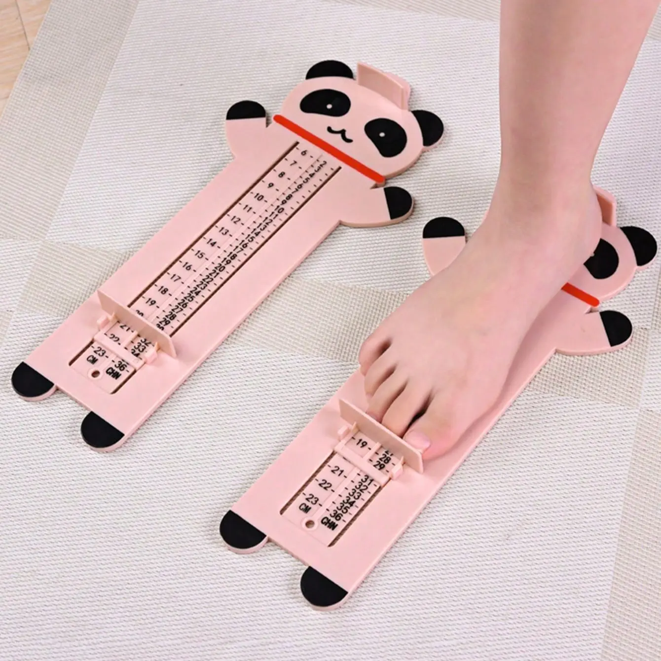 【Hot Selling】Professional Baby Foot Measuring Tool, Panda Shoe Size Gauge for Infants & Adults, Accurate Feet Measurement Device, Measuring Ruler, Measuring Instrument for Parties & Events