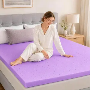 Gel Memory Foam Mattress Topper, Cooling Pressure-Relieving Bed Topper with Breathable Design, Conforming Support for Back Hip Shoulder Pain Relief