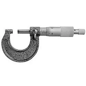 Value Collection 6-Pc Mechanical Outside Micrometer Set for All Seasons, Mechanical Measuring Tool with 0.01 mm Graduation, Ratchet Stop Thimble, Steel Measuring Face, Precision Measuring Micrometers 105-66-10