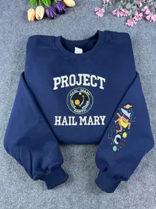 Embroidered Project Hail Mary Crewneck, Sci Fi Reader Gift Embroidered Sweatshirt, Bookish Lovers Clothing Gift