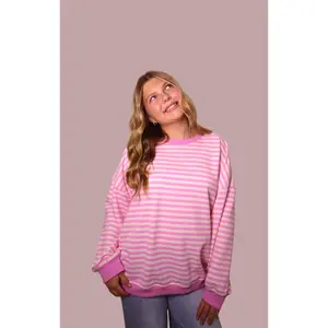 Sweetheart Stripe Crewneck