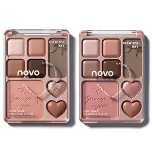 "Flawless Day Sweetheart Eyeshadow Palette-8 Shades, Ultra-Blendable Formula, Waterproof & Long-Wearing, Creates Fresh Daily & Sweet Eye Looks, Perfect Gift for Makeup Lovers