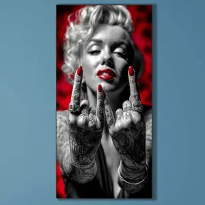 5D DIY Full Drill Round Diamond Painting - Diamond Art Painting Kit Tattoo Ring Hand Mosaic, Canvas - DIY Decor, Home Wall Decor, Suitable for Halloween and Christmas, Birthday and Anniversary Gifts