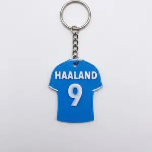 Soccer Star Haaland Themed Jersey Keychain