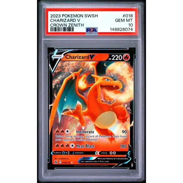Charizard V #18 - [Graded PSA 10]SWSH: Crown Zenith (CRZ)