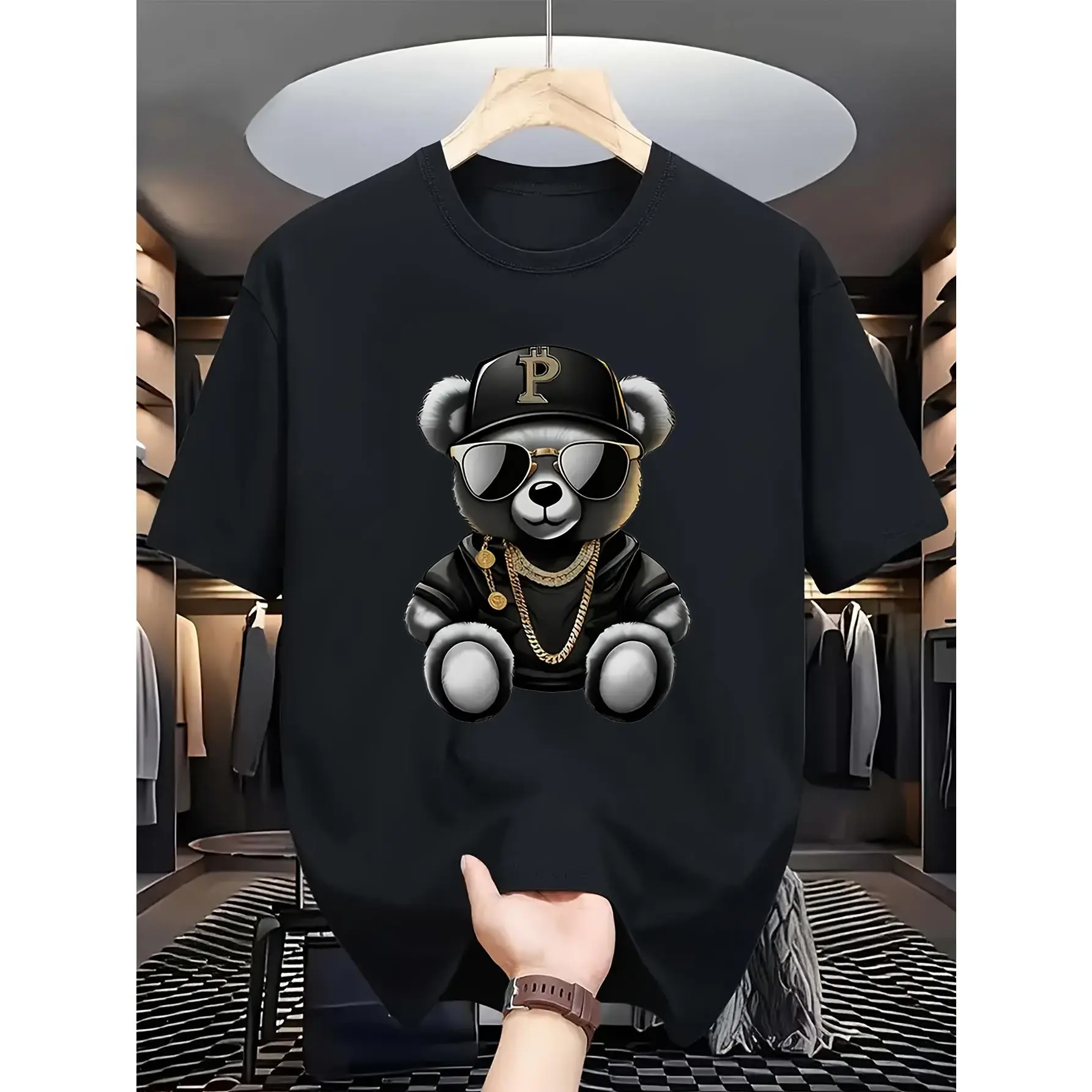 Men'S And Women'S Fashionable Printed Short Sleeves, Sports T-Shirts