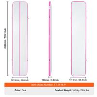 16 ft x 3.3 ft x 4 in（500 x 100 x 10 cm）- Pink