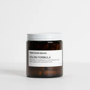 FOOD OVER DRUGS Colon Formula - Advanced Colon Cleanse, Herbal Healing [60 ct]