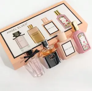 Women's Floral Perfume Gift Box Set of 4 Elegant Flowers Bloom Travel Sets