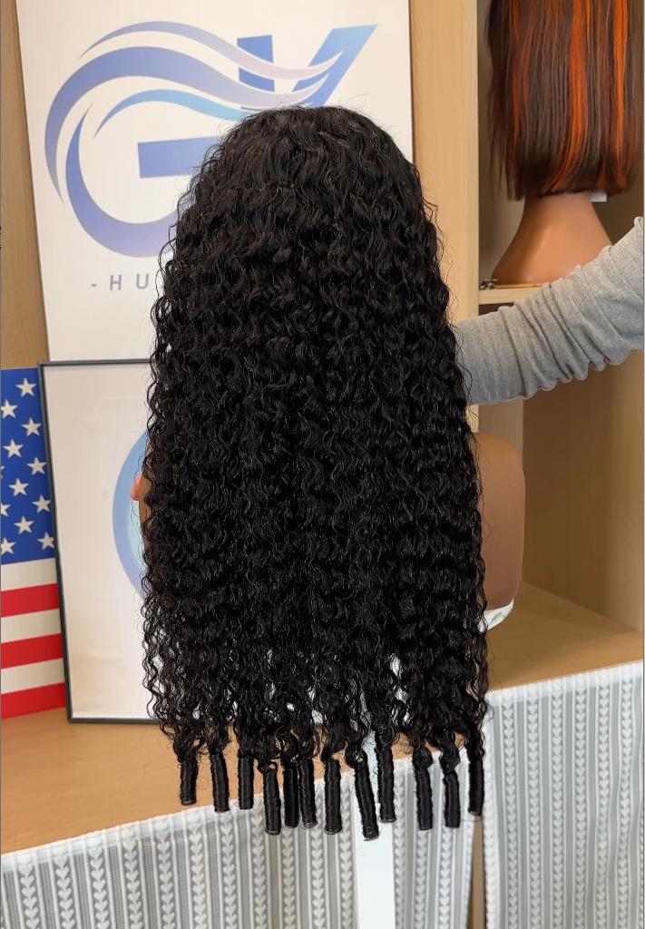 GK Burmese Curly 13x6 HD Lace Frontal Glueless Wigs Kinky Curly Pre Plucked Human Hair for Women Lace Frontal Wigs 180 Density Human Hair with Baby Hair #SummerVibes