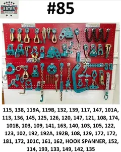 SET#85 HEAVY DUTY AUTO BODY FRAME MACHINE 50 PIECES PULLING TOOLS AND CLAMPS