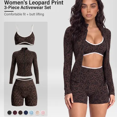 Women's Summer 2-Piece Synthetics Sportswear Set - Contrast Trim Push-Up Sports Bra, High Waist Hip-Lifting Ruched Shorts, Premium Look for Gym, Yoga, Sportswear for Training