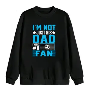 Proud Soccer Dad Sweatshirt – #1 Fan Quote and Soccer Ball Graphic, Long Sleeve Style