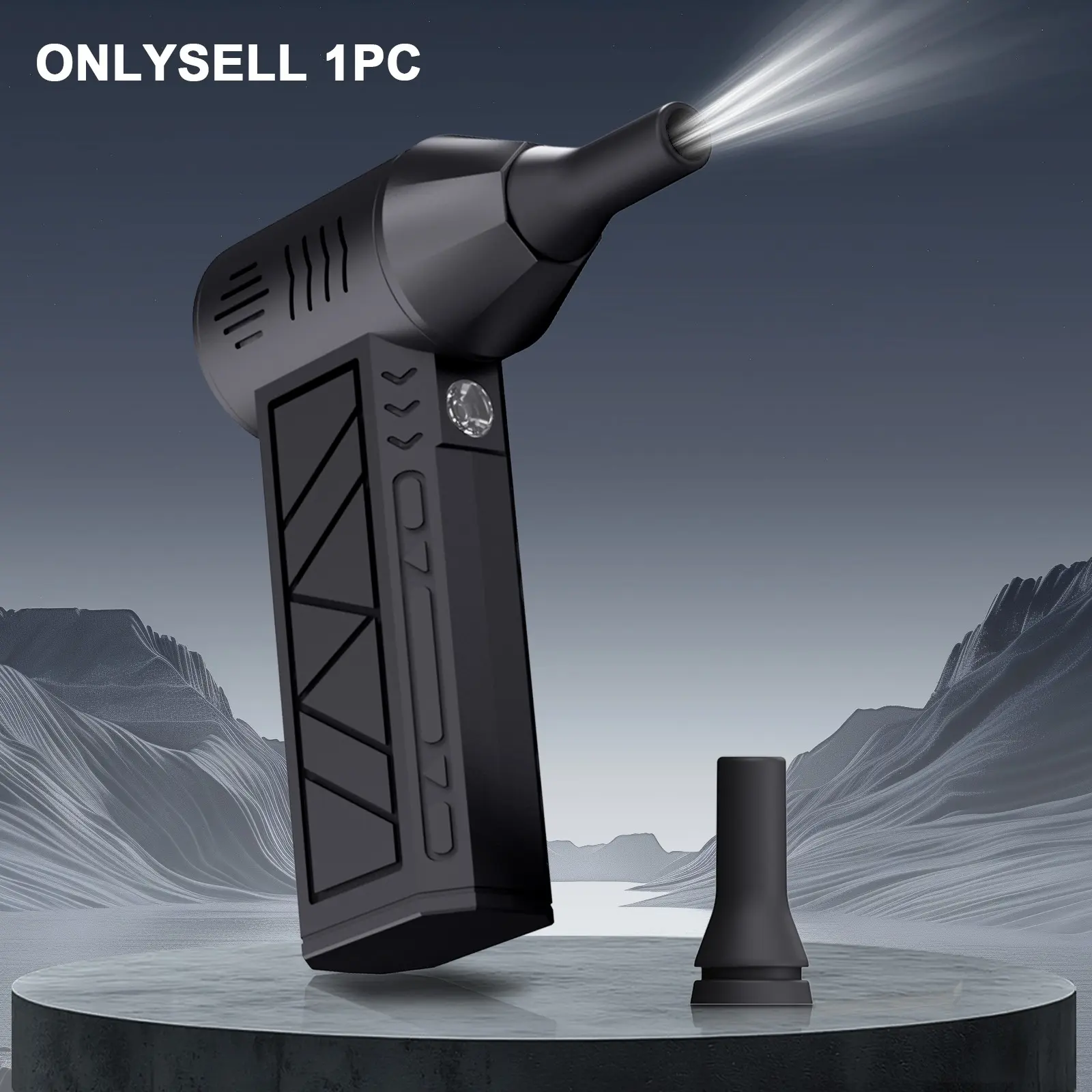 Portable Handheld Fan, USB Rechargeable High-Speed Fan with LED Lighting, Multifunctional Fan for Dust Removal, Snow Blowing, Hair Blowing, Rechargeable Personal Fan, USB Charging Fan, USB Fans, Multipurpose Handheld Fan, Cordless Rechargeable Fan