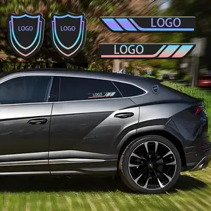 Automotive Laser-Effect Silicone Decoration 3D Personalized Car Emblem Sticker for Jeep Motors Sport