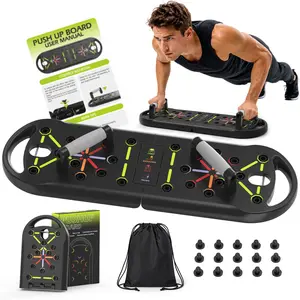 JLoibao Push Up Board Fitness,Professional Strength Training Equipment for Chest, Shoulders, Back & Triceps, Portable Workout Station with Non-Slip Handles Home Exercise Machine Arm Exerciser Push Up Stand Push Up Bars Summer wins Fathersdaygift