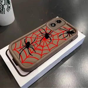 1 Piece Red spider webStylish G04 4G Flexible Case For Moto G04 4G With Lightweight Ideal For Entertainment