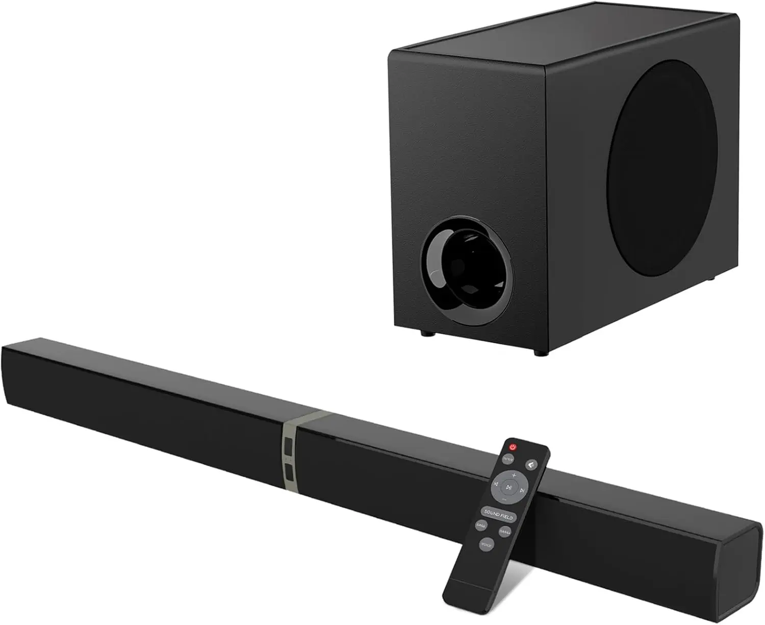 120W Sound Bar with Subwoofer, Surround Sound Home Theater System for Smart TV, Bluetooth 5.3, ARC, AUX, Optical Audio Connectivity