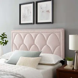 Modway Greta Performance Velvet King/California King Headboard in Pink
