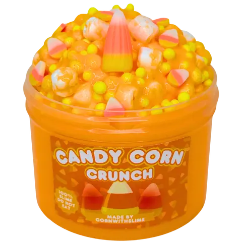 Candy Corn Crunch 8oz Slime Floam Texture Scented