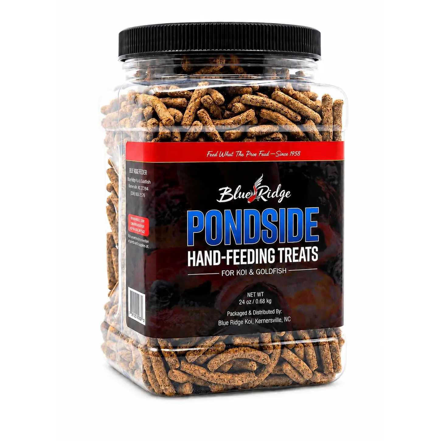 Koi Pondside Hand Feeding Treats, Koi Fish Food Sticks, 1.5 lb