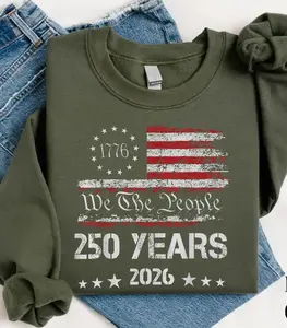 250th America Anniversary Shirt, We The People Sweatshirt, Usa Flag Tee, Independence Day Sweater