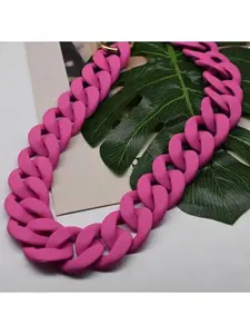 Summer Colorful  Acrylic Purse Chain - Wide Decorative Bag Chain Cute Bag Strap Acrylic Extender Chain Straps with Buckles for Handbags Wallet Shoulder Bag(11 Inch )