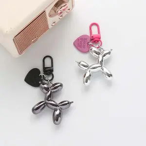 Balloon Dog Keychain Models for Girls Sweet Ins Style Balloon Dog Phone Chain Key Buckle Accessories Bag Pendant Toys New