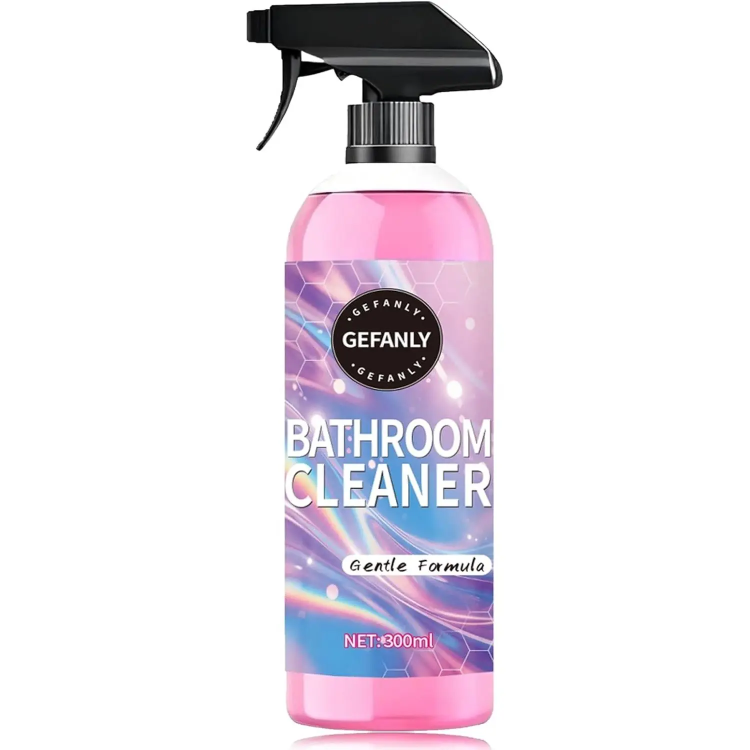 Quatrel Gefanly Bathroom Cleaner, Powerful Pink Bathroom Descaler Cleaner Foam Spray, All Purpose Hard Water Stain Remover, Gentle Formula, for Tub Floor Tile, Shower, Toilet, Bathtub, Glass