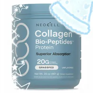 1x NeoCell Collagen Bio-Peptides Powder 20oz - Grass-Fed Protein Supplement with 18 Essential Amino Acids