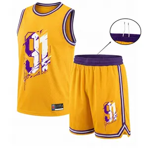 Men's Athletic Set: Mesh Basketball Jersey Two-Piece Suit — Sleeveless Tank Top and Shorts Combo; Lightweight and Breathable Sportswear