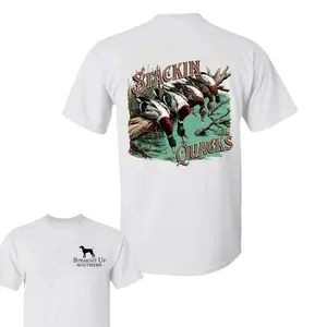 Stackin' Quacks t-shirt- Summer Outfits, Regular Fit Short Sleeve Crew Neck T-Shirt for Men, Casual Comfy Knitting Top for Summer