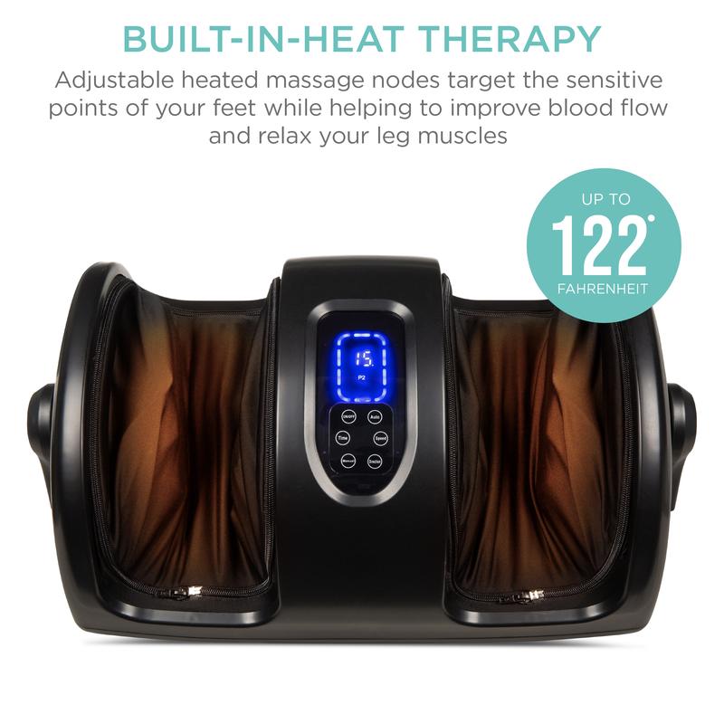 Best Choice Products Foot Massager Machine, Therapeutic Reflexology Massager w/ High-Intensity Rollers