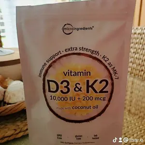 Product Review of Micro Ingredients Vitamin D3 K2 Supplement Softgels from L**💝