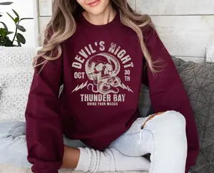 Devils Night Sweatshirt, Four Horsemen Hoodie, Dark Romance Shirt, Bookish Merch, Booktok Smut Spicy Smutty Books Merch, Morally Grey Unisex Soft Comfort Crewneck Pullover Long Sleeves Graphic Fabric Sweater