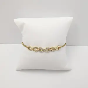 14K Gold Laminated Infinity Bracelet 7” -inch length