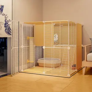 Indoor Cat Cage, Large Space Cat Villa, Pet Supplies for Indoor Use, Cat Cage for Home, Cat Furniture, Pet Kennel, Cat House, Dog & Cat Furniture, Escape Proof Kennel