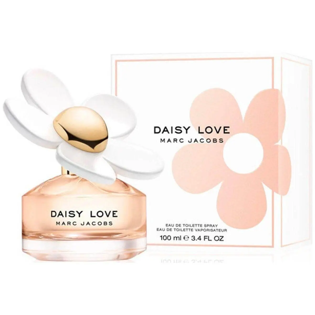 MARC JACOBS Daisy Love Women's Eau de Toilette (EDT) - 3.4 fl oz Boxed Luxury Elegant Fruit Woody Floral Fragrance with Cashmere Musk, New Selfcare Gift for Women, Fragrances, Edp Fragrance