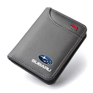 Car Mini Wallet ID Card Credit Card Document Holder for Subaru Models, Durable Wallet, Compact Design for Convenience, Perfect for Daily Use, Credit Card Organizer
