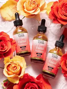 Rosé Facial Serum 3-In-1 Bundle - 180ml Cleanser for Clear Skin, Daily Oil, Organic Skin Repair, Anti-Aging Formula Moisturizing Treatment Essence Moisturizing Hydrating Firming Moisturizer Moisture