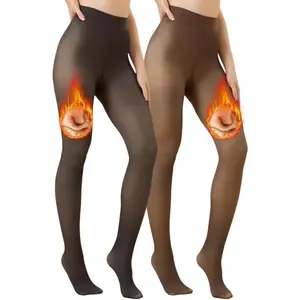 Plus Size 220g Fleece Lined Leggings | High-Waisted Booty Lift Cellulite Concealing light mid deep skin tone