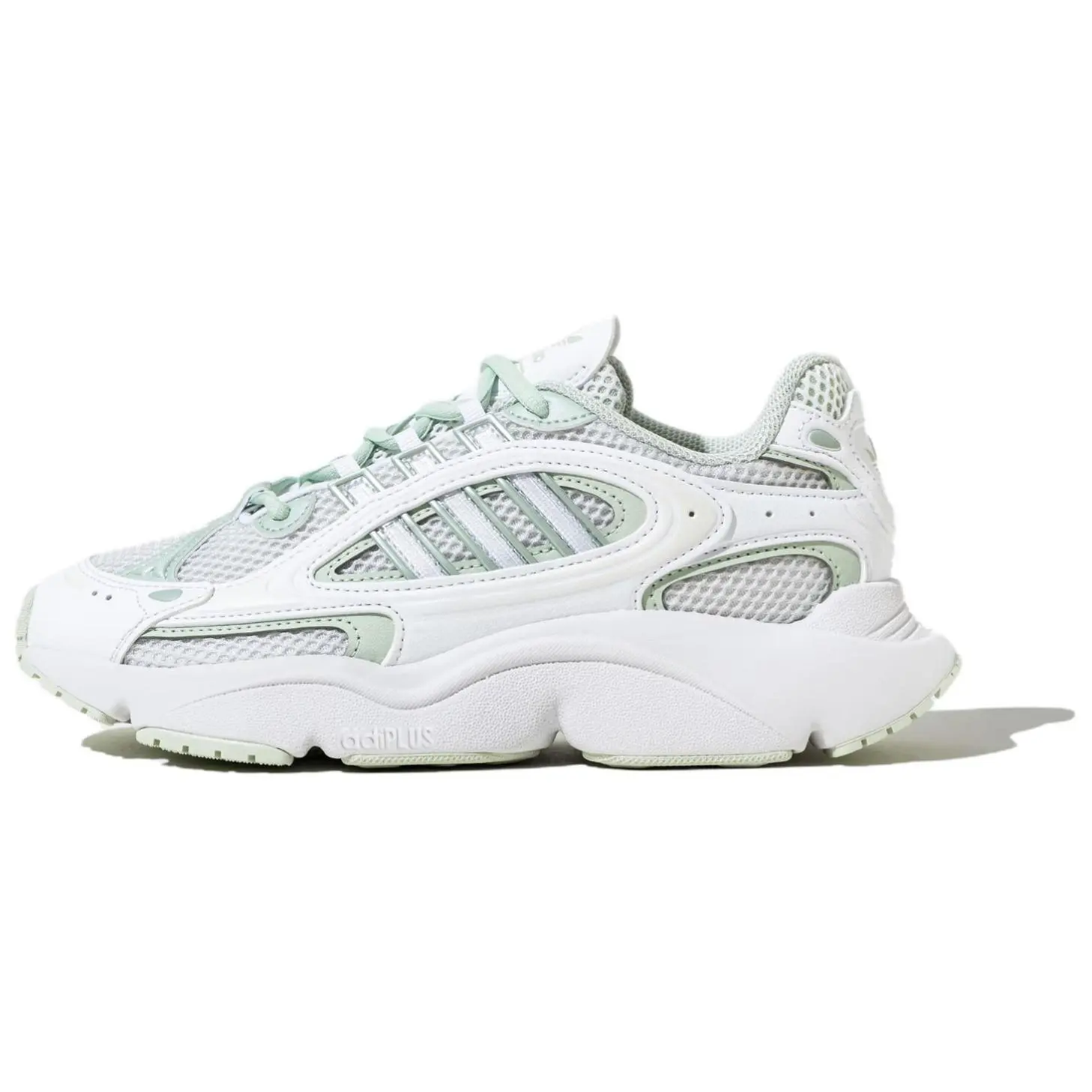 Adidas Originals Ozmillen Mesh Fabric Synthetic Leather TPU Comfort Classic Slip-Resistant Durable Lightweight Low-Top Dad Shoes for Men and Women in White Green Trending Shoes, House White Official Shoes to Get / Maison Mihara Sneaker Runner