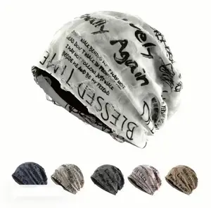 Unisex Slouchy Knitted Beanie Hat - Lightweight Vintage Knitted Cap for Spring, Autumn, Casual Comfortable Fashion Accessory