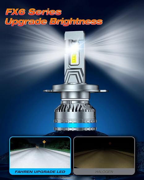 Fahren New 2026 Upgrade H13/9008 LED Headlight Bulbs, 120W High Power, 150000LM Ultra Bright, 6500K Cool White, Plug and Play Installation, Set of 2 Fahren New 2026 Upgrade H13/9008 LED Headlight Bulbs, 120W High Power, 150000LM Ultra Bright, 6500K Cool White, Plug and Play Installation, Set of 2