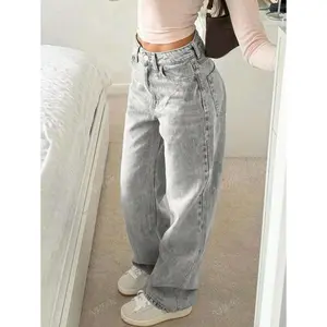 New Women's Y2K Streetwear Autumn Clothes Outdoor Fashion Loose Homecoming Jeans