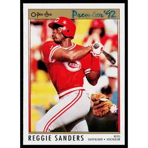 Reggie Sanders 1992 O-Pee-Chee Premier #25 Cincinnati Reds