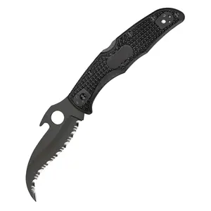 C12S Textured Grip Serrated  Daily Tasks Durable Stainless Steel Outdoor Knife Blade Folding Knife Quick-Open EDC Pocket Knife with Bottle Opener Tactical Utility Tool for Camping Hiking Survival Good Gift