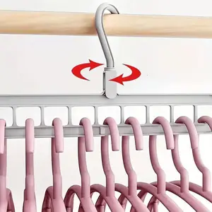 Foldable Multi-hole Clothes Hanger, Multifunctional Hanger, 1 Count Space Saving Drying Rack for Home, Dorm, and Travel, Ideal for Trousers, Shirts, and Skirts, Organiser, Pants Hangers