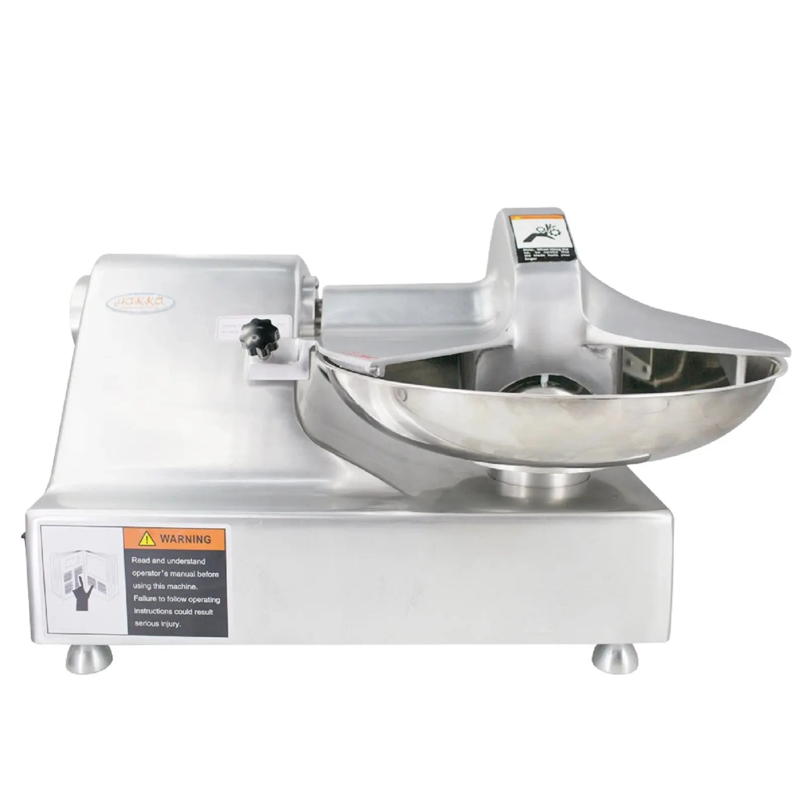 Hakka Commercial 5.5L Full-Size Food Processor - Multifunction Meat Bowl Cutter, Mixer, Buffalo Chopper, Meat Shredder, Vegetable Chopper
